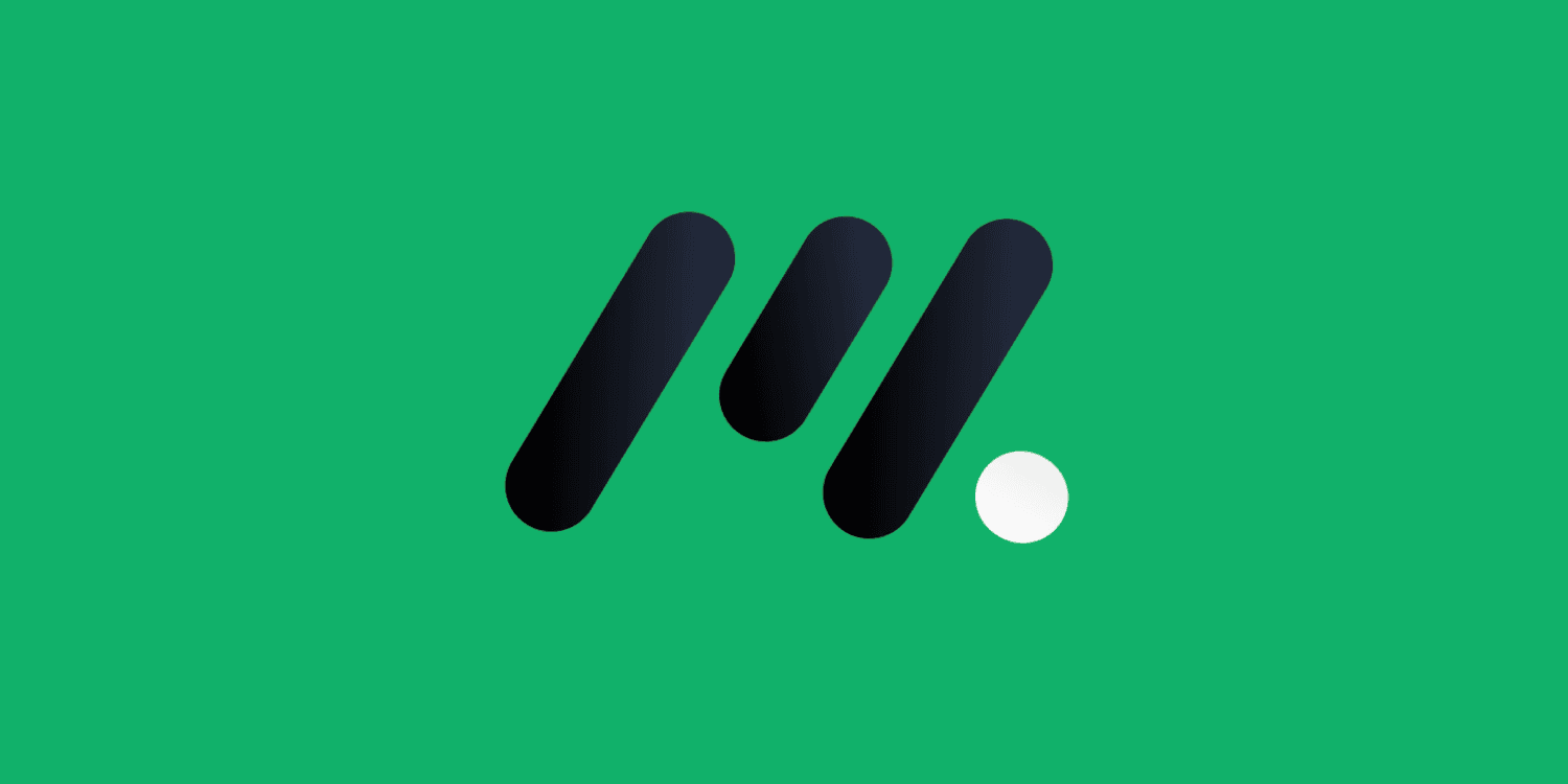 Milo brand mark: a stylized M with a ball, in WhatsApp green